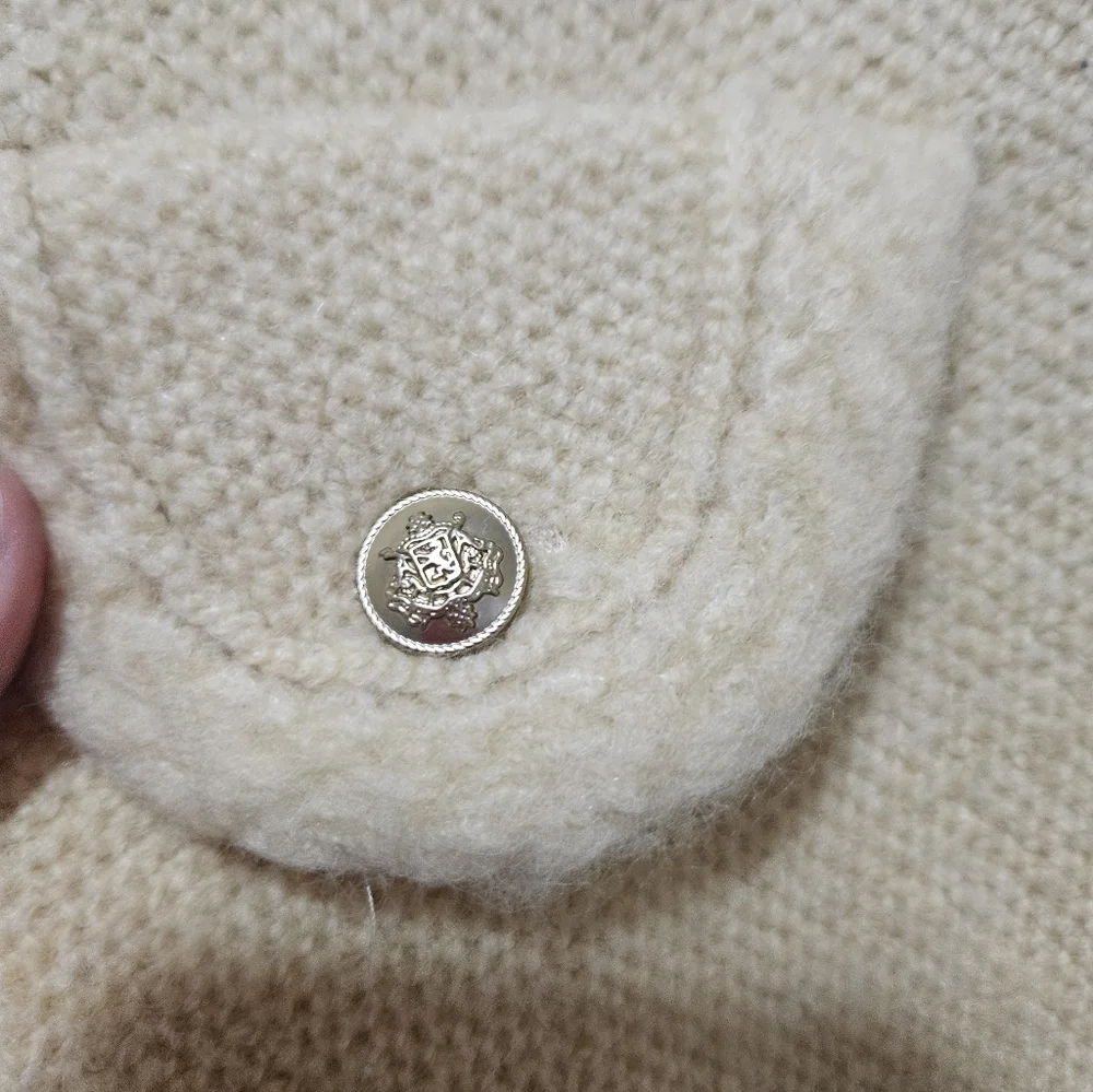 J. Crew Wool Blend Button Front Cardigan M